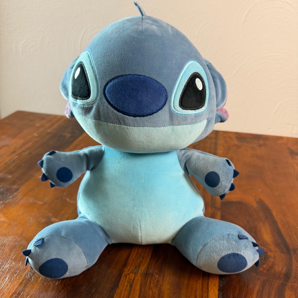 Disney Stitch Comfeez Blue Plush Squishy Stuffed Animal Just Play 11 Inch